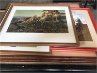 LOT OF SMALLER FRAMED VINTAGE ART