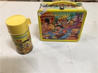 Flintstones Metal Lunch Box with Thermos
