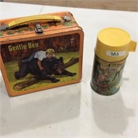 Gentle Ben Metal Lunch Box with Thermos
