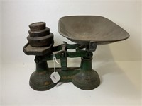 SET OF SCALES AND WEIGHTS
