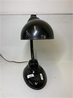 BLACK 1930'S BAKELITE DESK LAMP