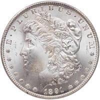 $1 1891-CC PCGS MS66