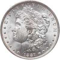 $1 1887/6-O PCGS MS64 CAC
