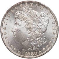 $1 1880-CC 8/7, REVERSE OF 1878. PCGS MS66+