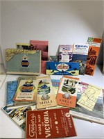 QTY OF VINTAGE ROAD MAPS