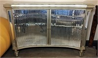 Modern Mirrored Sideboard with Scoop