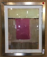 Abstract Original Print in Metal Frame