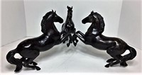 Cast Metal Horse Sculpture
