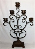 Scrolled Metal Candelabra