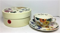 Spode "July" Flower of the Month Cup &