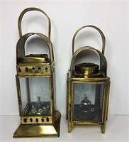 Brass Oil Lanterns Lot of 2