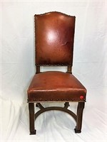 Wood Framed Dinning chair with Leather