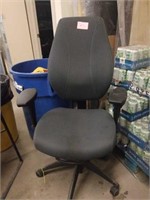 High back grey office chair