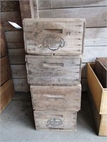 4 Del Monte Fruit Lugs/Crates