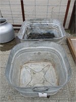 2 - Vintage Wash Tubs