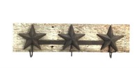 Rustic Wall Mounted Stars Coat Rack