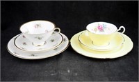 Pair Of Cup Saucer Plate Sets Edelstein Grafton