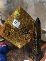 Pyramid Box and Obelisk