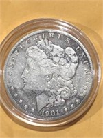 1901 O Silver Morgan $1 Dollar Coin