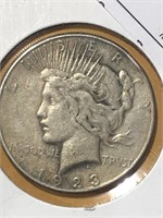 1923 S Silver Peace $1 Dollar Coin