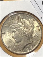 1923 Silver Peace $1 Dollar Coin