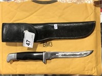 Buck Knife w/ Leather Sheath