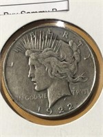 1922 Peace Silver $1 Dollar Coin