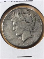 1923 S Peace Silver $1 Dollar Coin