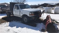 1995 Ford F-250 XL with steel flatbed