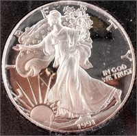 Coin 1991 United States Proof Silver Eagle
