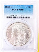 Coin 1883-O Morgan Silver Dollar PCGS MS64