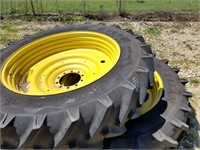 LL- SET OF JD TIRES AND RIMS