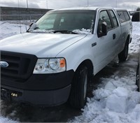 2007 Ford F150 xtra cab with canopy, VIN 1FTRX14W8