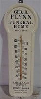 Funeral Home Ambulance Service Tin Thermometer