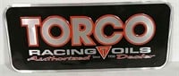 SST Embossed Torco Racing Oil Sign
