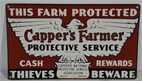 SST Capper's Farmer Thieves Beware Sign