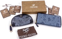 Piero Guidi Magic Circus Navy Wallet & Makeup Bag