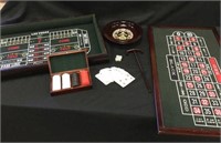 Roulette/Craps Table with Accessories