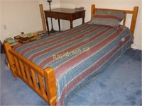 Twin Bed & Bedding