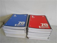 43 count NEW college ruled notebooks