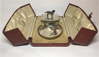 1898 HALLMARKED STERLING HINGED LID BOX AND DISH