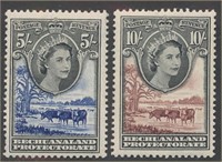 BECHUANALAND PROTECTORATE #164 & #165 MINT VF NH