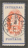 BRITISH CENTRAL AFRICA #59d USED VF