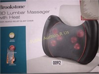 BROOKSTONE LUMBAR MASSAGER