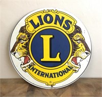 Large Metal "Lion's Club" Sign