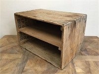 Rustic Wood Crate Shelf Unit