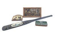 Painted Wood Fishing Themed Home Decor Items