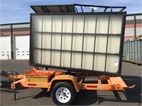 Solartech trailer mounted sign board