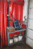 Hydraulic press with stand