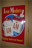 L and M Cigarette Sign
